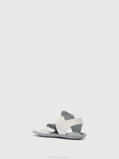 BRIDLE OFF WHITE XX0D596 Buckle Sandals MASA757 Fly London Women