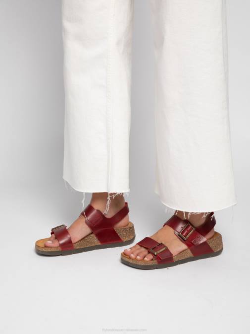 BRIDLE RED XX0D606 Buckle Sandals CEKE722 Fly London Women
