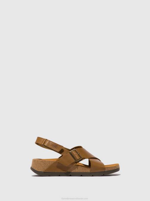 CAMEL XX0D488 Crossover Sandals CHLO852 Fly London Women