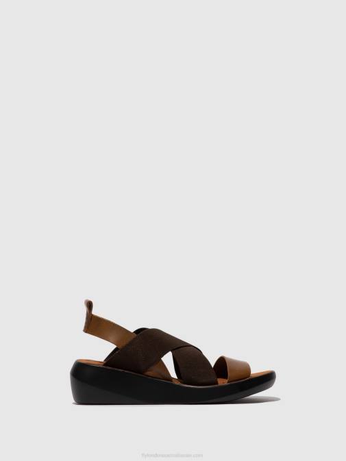 CAMEL XX0D594 Crossover Sandals BAJI848 Fly London Women