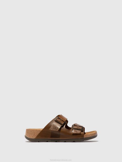 CAMEL XX0D595 Buckle Sandals CAJA721 Fly London Women