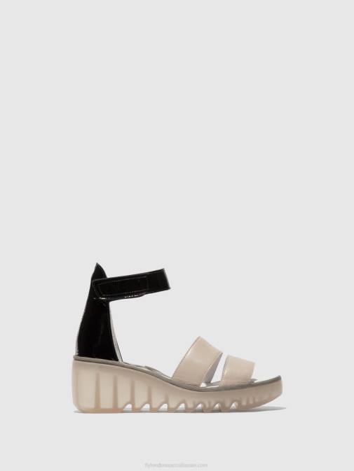 CLOUD/BLACK XX0D427 Strappy Sandals BONO290 Fly London Women