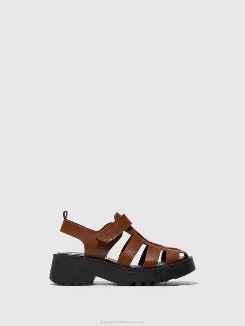 COGNAC XX0D534 Strappy Sandals MAIE850 Fly London Women