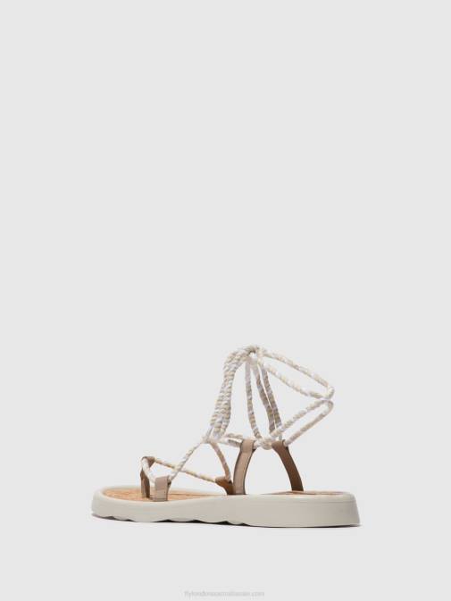 CONCRETE(OFFWHITE) XX0D552 Lace-up Sandals TACE874 Fly London Women