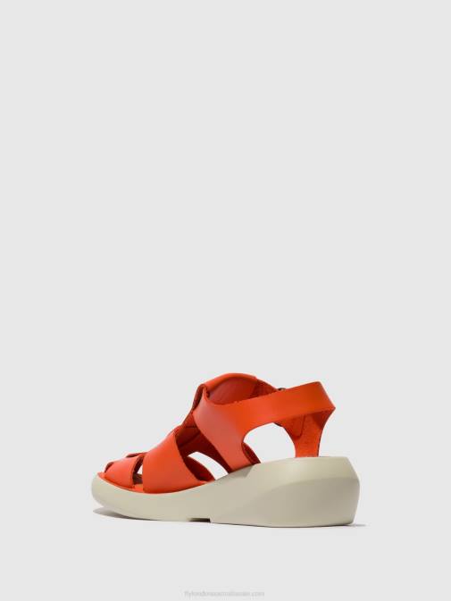 CORAL XX0D428 Strappy Sandals BAWE842 Fly London Women