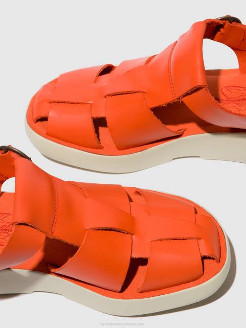CORAL XX0D428 Strappy Sandals BAWE842 Fly London Women