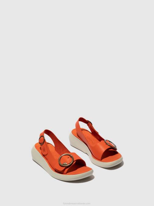 CORAL XX0D585 Sling-Back Sandals BERK754 Fly London Women