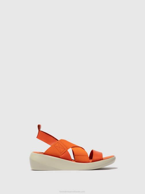 CORAL XX0D590 Crossover Sandals BAJI848 Fly London Women