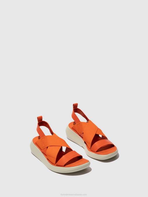 CORAL XX0D590 Crossover Sandals BAJI848 Fly London Women