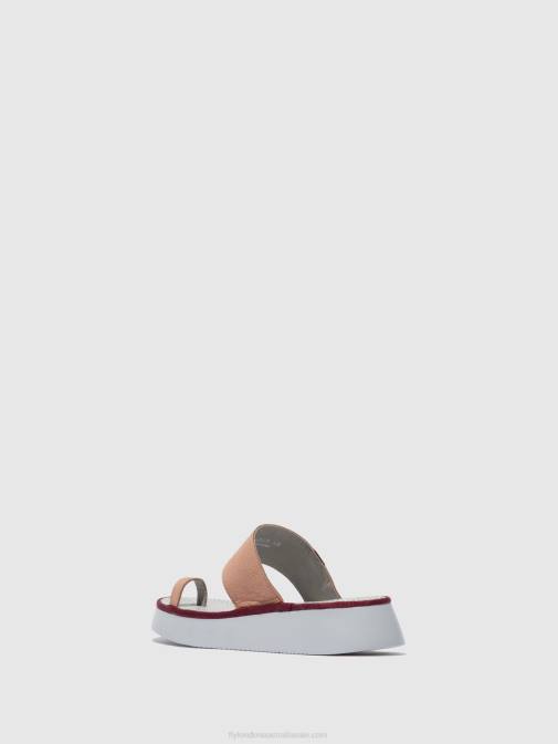 CUPIDO NUDE PINK XX0D600 Strappy Sandals CHEV316 Fly London Women