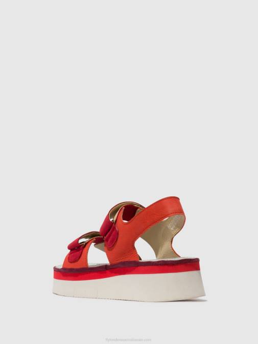 DEVIL RED/LIPSTICK RED XX0D577 Sling-Back Sandals CORI377 Fly London Women