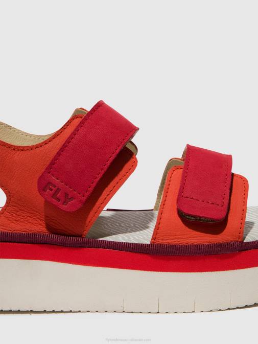 DEVIL RED/LIPSTICK RED XX0D577 Sling-Back Sandals CORI377 Fly London Women
