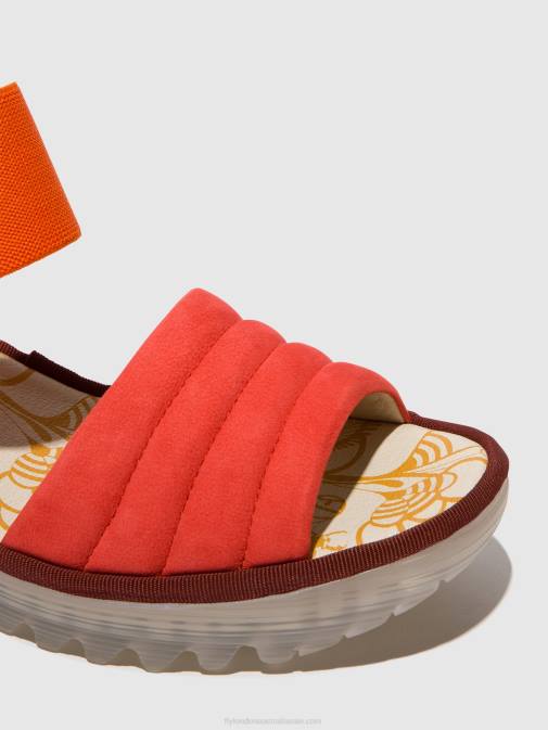 DEVIL RED XX0D434 Sling-Back Sandals YIKO414 Fly London Women