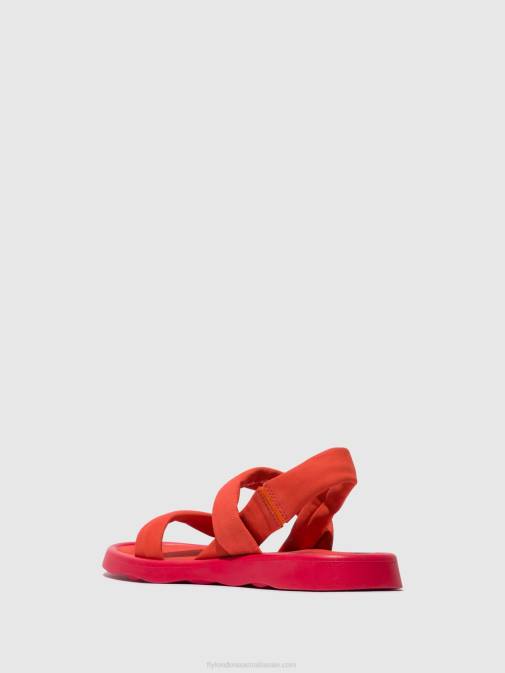DEVIL RED XX0D540 Sling-Back Sandals TERA873 Fly London Women
