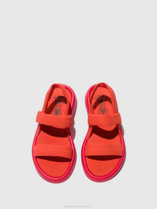 DEVIL RED XX0D540 Sling-Back Sandals TERA873 Fly London Women