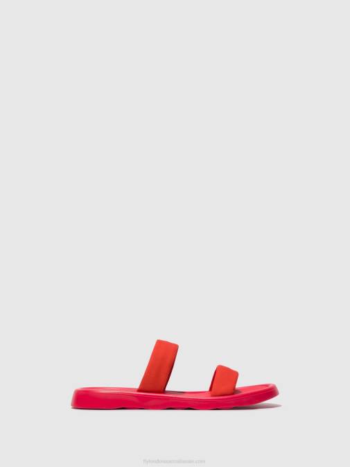 DEVIL RED XX0D555 Flat Sandals TAJA872 Fly London Women