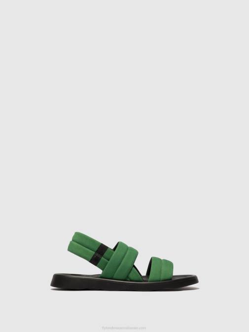 LIME GREEN XX0D449 Sling-Back Sandals TOFY941 Fly London Women