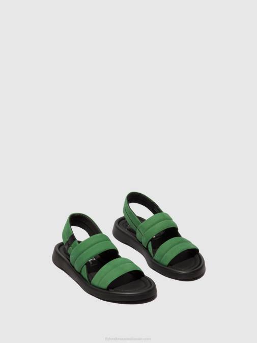 LIME GREEN XX0D449 Sling-Back Sandals TOFY941 Fly London Women