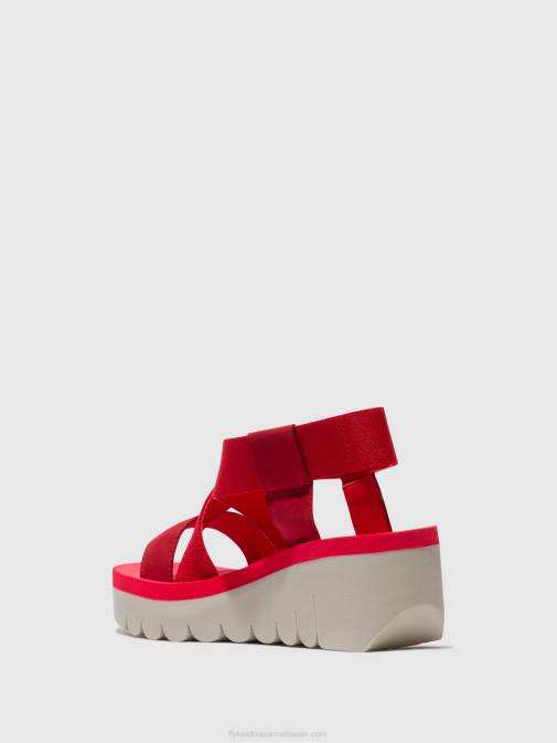 LIPSTICK RED (RED) XX0D447 Sling-Back Sandals YABI922 Fly London Women