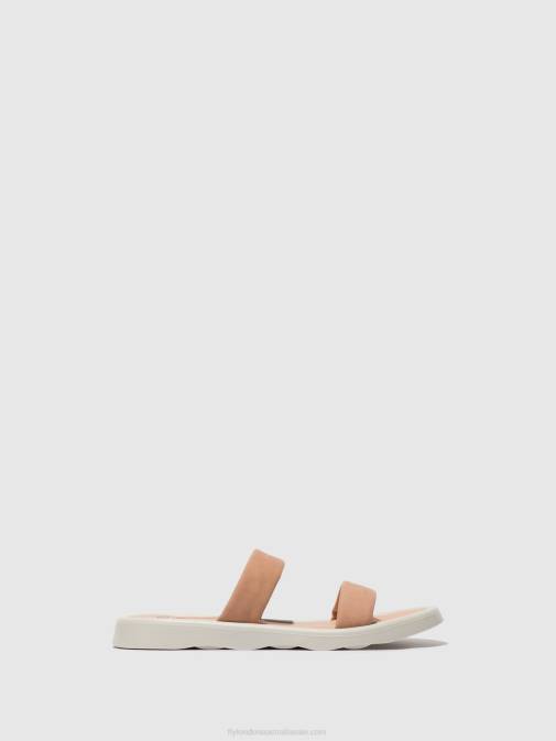 NUDE PINK XX0D556 Flat Sandals TAJA872 Fly London Women