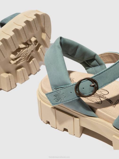 PALE BLUE XX0D548 Sling-Back Sandals JELA864 Fly London Women