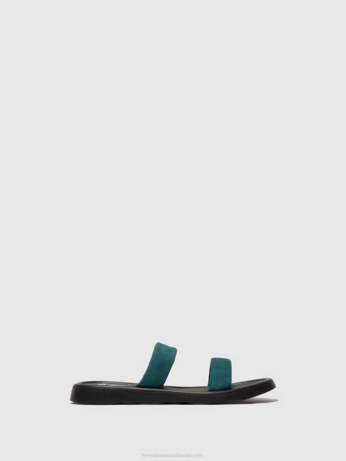 TEAL XX0D557 Flat Sandals TAJA872 Fly London Women