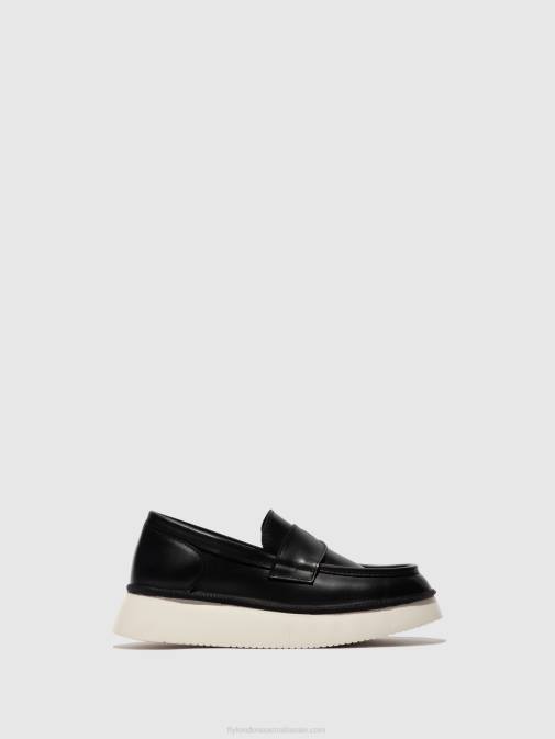 BLACK XX0D637 Slip-on Shoes COAF418 Fly London Women