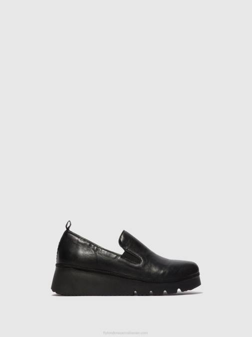BLACK XX0D664 Slip-on Shoes PECE406 Fly London Women