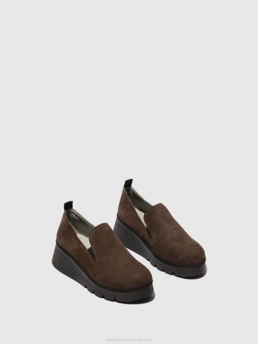 DK. TAUPE XX0D667 Slip-on Shoes PECE406 Fly London Women
