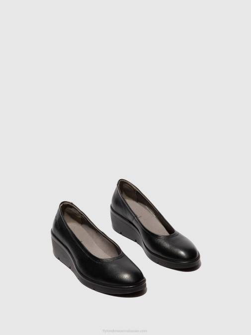 MOUSSE BLACK XX0D618 Slip-on Shoes NUMA570 Fly London Women