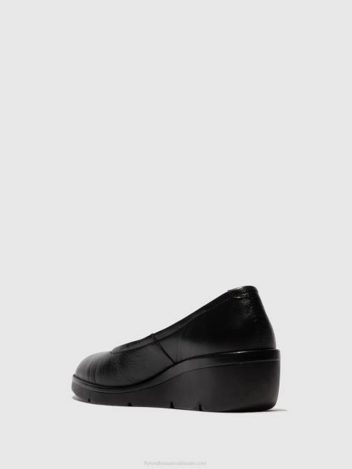 MOUSSE BLACK XX0D618 Slip-on Shoes NUMA570 Fly London Women