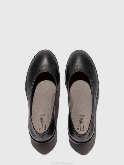 MOUSSE BLACK XX0D618 Slip-on Shoes NUMA570 Fly London Women
