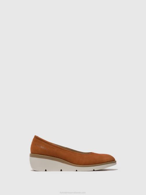 TAN XX0D634 Slip-on Shoes NUMA570 Fly London Women