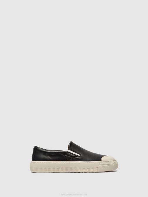 BLACK XX0D706 Slip-on Trainers TOAF584 Fly London Women