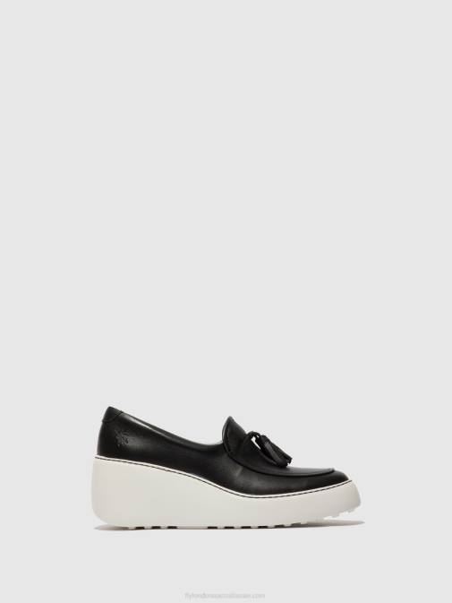 BLACK XX0D711 Slip-on Trainers DALA579 Fly London Women