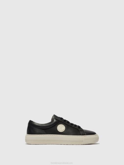 BLACK XX0D714 Lace-up Trainers TAFA587 Fly London Women