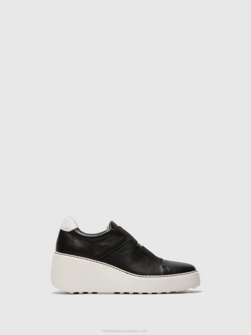 BLACK XX0D730 Elasticated Trainers DITO581 Fly London Women