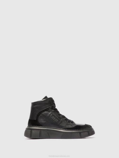 BLACK XX0D736 Lace-up Trainers EPPE531 Fly London Women