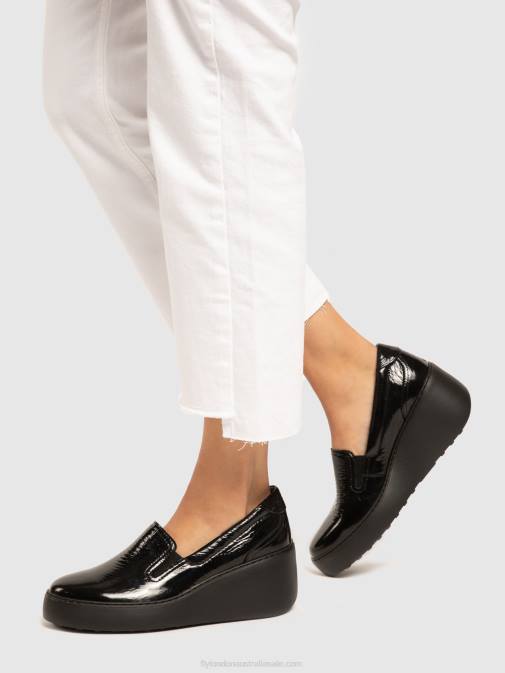 BLACK XX0D746 Slip-on Trainers DECA459 Fly London Women