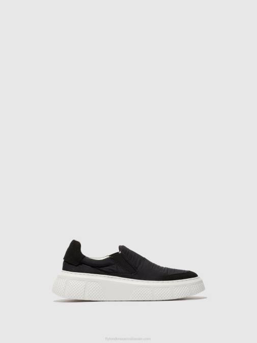 BLACK XX0D752 Slip-on Trainers ELIN509 Fly London Women