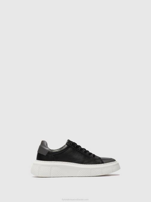 BLACK XX0D760 Lace-up Trainers EMMY510 Fly London Women