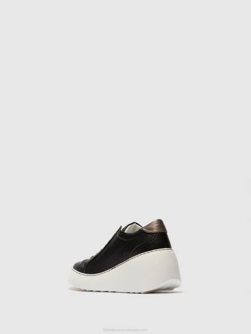 BLACK XX0D770 Lace-up Trainers DILE450 BRITO Fly London Women