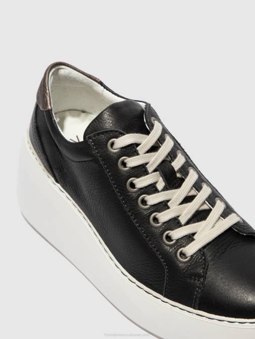 BLACK XX0D770 Lace-up Trainers DILE450 BRITO Fly London Women