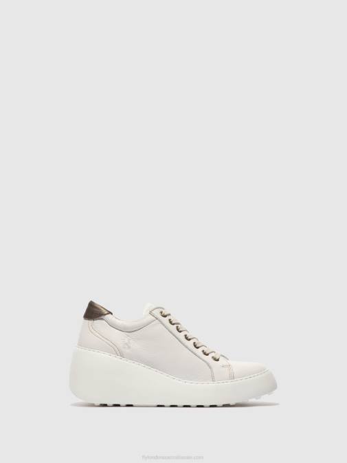BRITO WHITE XX0D768 Lace-up Trainers DILE450 Fly London Women