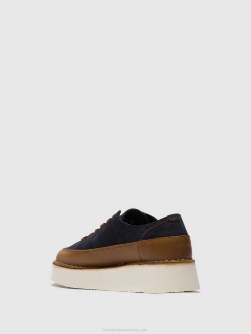 CAMEL/NAVY XX0D725 Lace-up Trainers CUDA099 Fly London Women