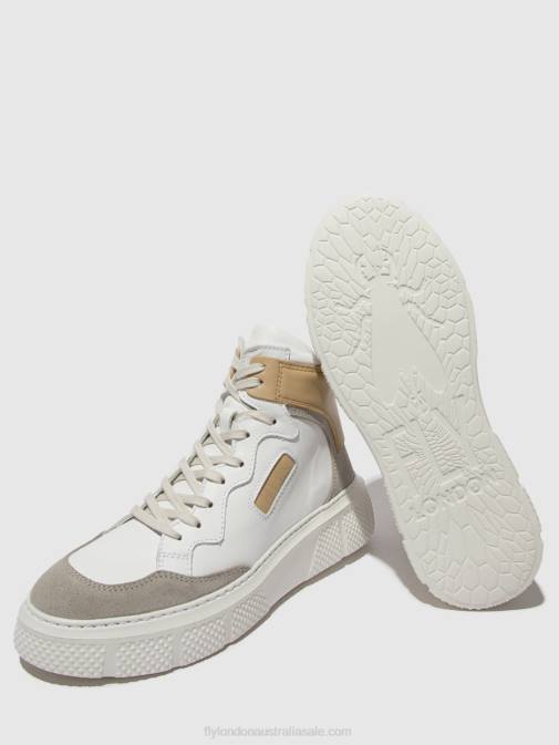 CONCRETE/WHITE/BEIGE XX0D735 Lace-up Trainers EPPE531 Fly London Women