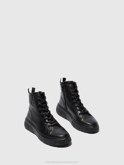 DUBLIN BLACK XX0D762 Lace-up Trainers ERBY484 Fly London Women