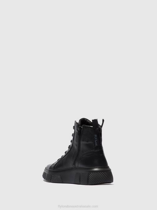 DUBLIN BLACK XX0D762 Lace-up Trainers ERBY484 Fly London Women