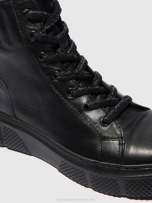 DUBLIN BLACK XX0D762 Lace-up Trainers ERBY484 Fly London Women