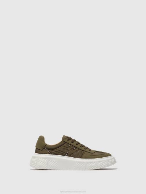 KHAKI XX0D759 Lace-up Trainers ESSA511 Fly London Women